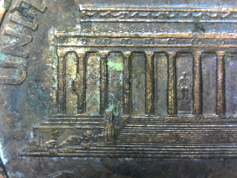 1995-Lincoln-Cent,-Die-Chip-In-Bay-1-Has-Column-Lines?