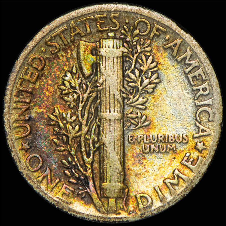 1937-Mercury-Dime----Toning