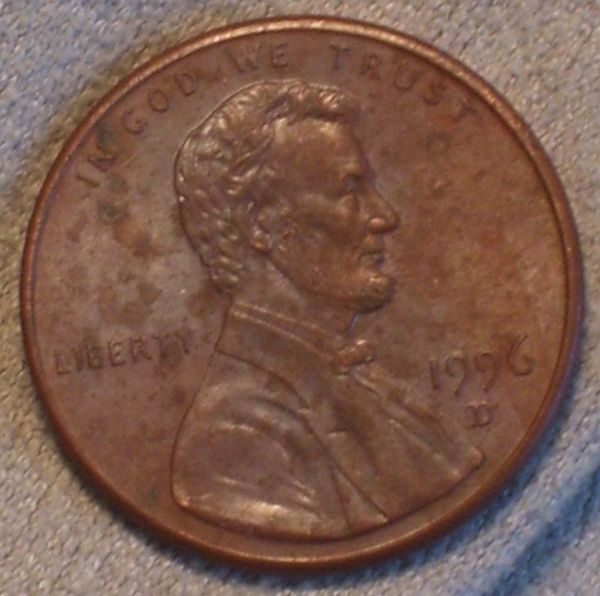 1996-Lincoln-Cent--Toning-Or-Clad-Layering-Issue?