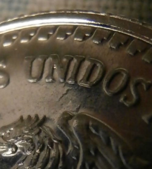 Cute-Little-Clashed-1998-1/20th-Oz.-Silver-MO-Mexico-Libertad
