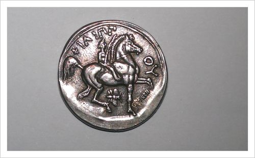 Greek-Tetradrachm-Philip-II--î¦î™î›î™î î -Oy-Silver-Coin