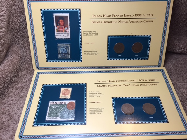 Indian-Cents-With-Stamps-Found-At-Thrift-Store