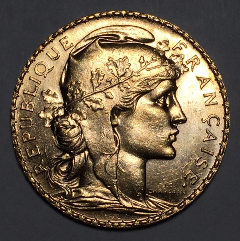 1911-France-20-Franc-Rooster-Grade-Opinion