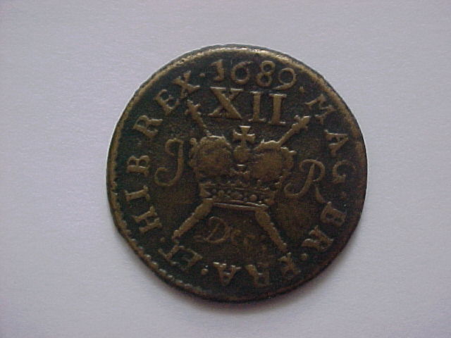 Gun-Money-Shilling-Ireland-1689-James-II...-Replecia