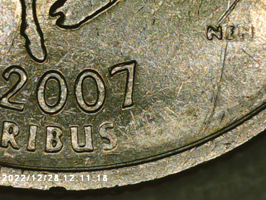 2007-D-Wyoming-Quarter-W/-Multiple-Errors.-Struck-Through-Grease?-DD-Also?