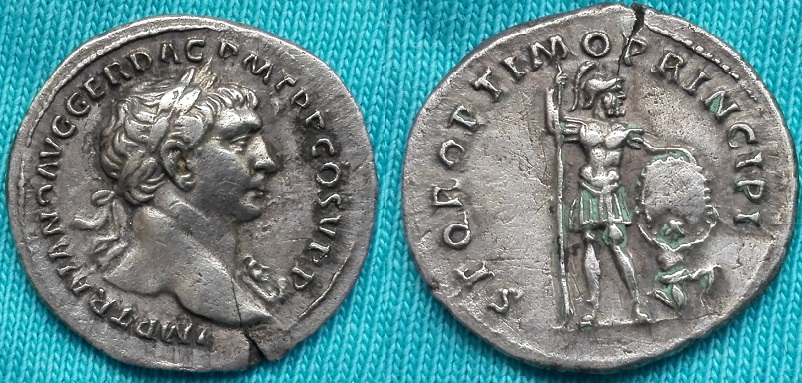 In-Mine-Collection-Trajan-Mars-,-With-Captive--Denarius