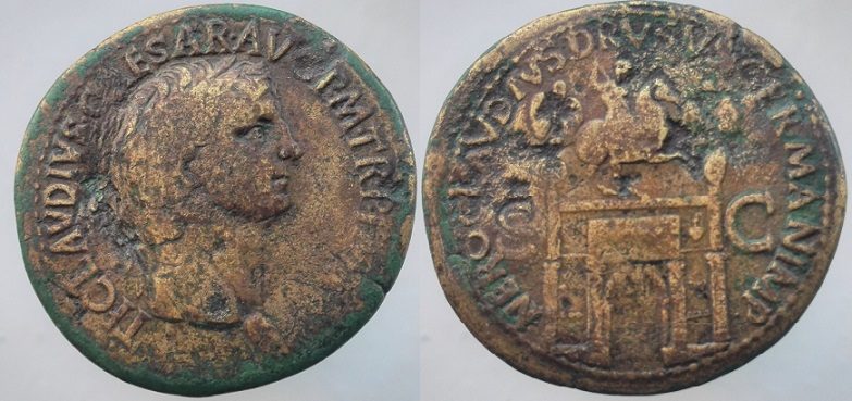 In-Mine-Collection-Claudius-Triumphal-Arch-Sestertius