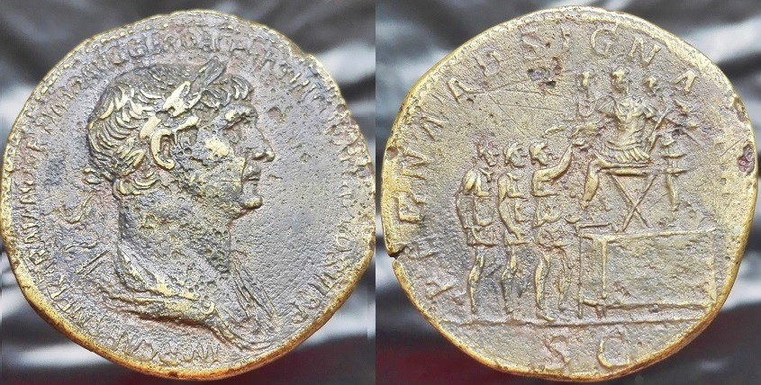 Out-Mine-Collection:trajan-Regna-Adsignata-S-Sestertius