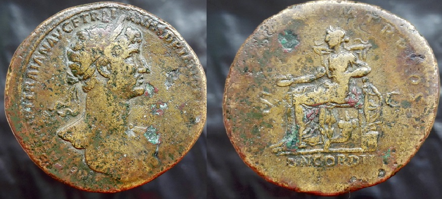 Out-Mine-Collection:-Hadrian-Concordia-Sestertius