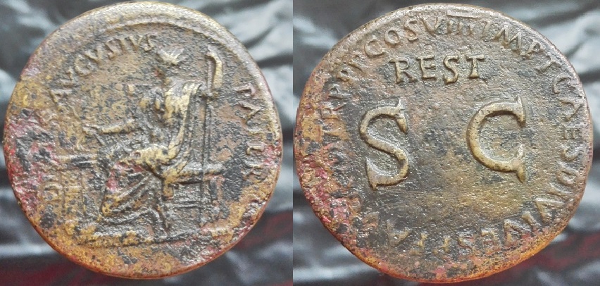 In-Mine-Collection:-Augustus-Sestertius--Restitution