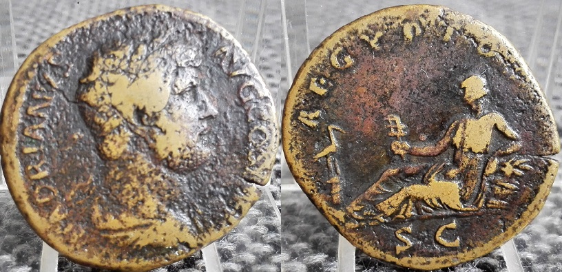 Hadrian-Aegyptos-Sestertius