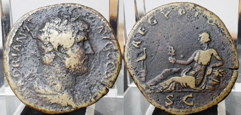 Hadrian-Aegyptos-Sestertius