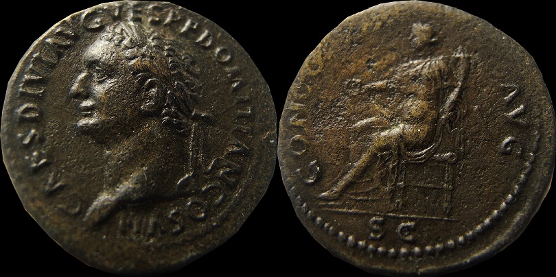 Domitian-Concordia-Dupondius