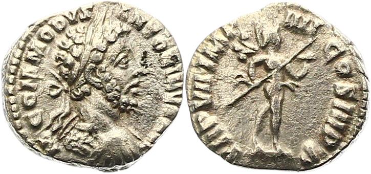 Rare-Bust-Commodus,-With-Mars-Denarius