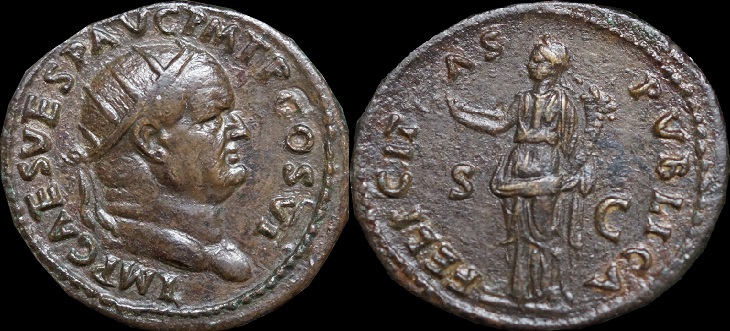 Vespasian-Dupondius-Felicitas