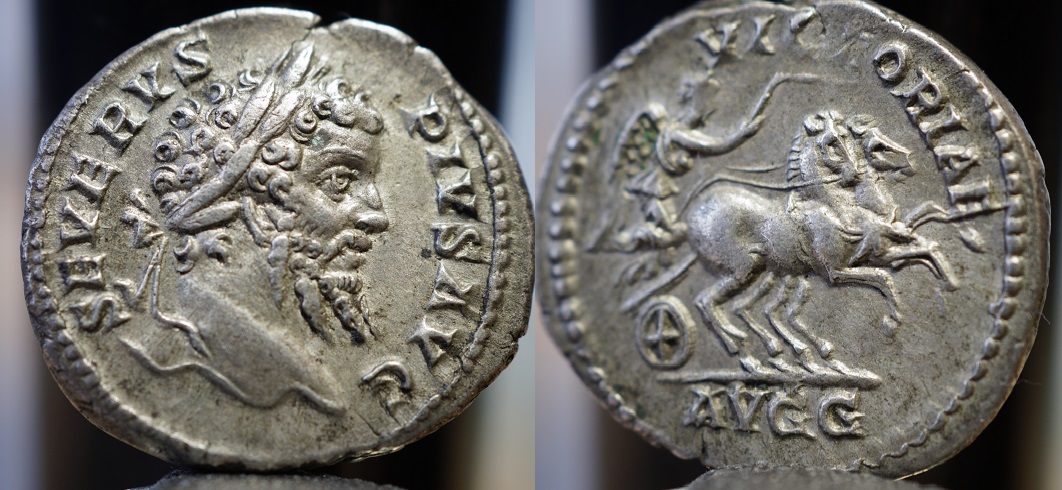 Septimius-Victorea-On-Biga-Denarius