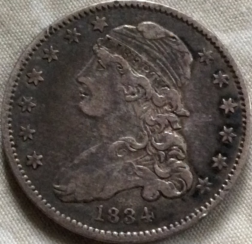 1834-Bust-Quarter-For-Grading-And-Attribution
