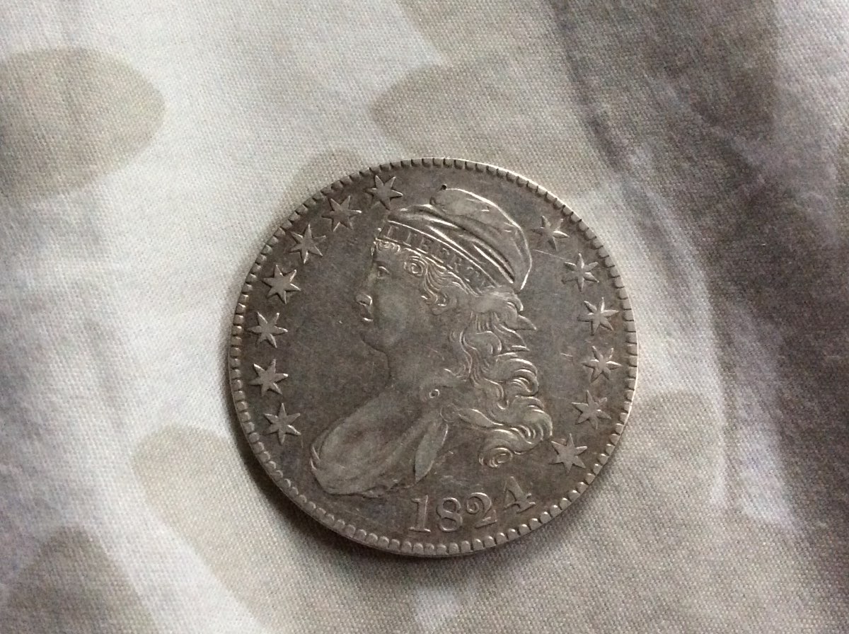 1902-Morgan-And-1824-Half-For-Grading