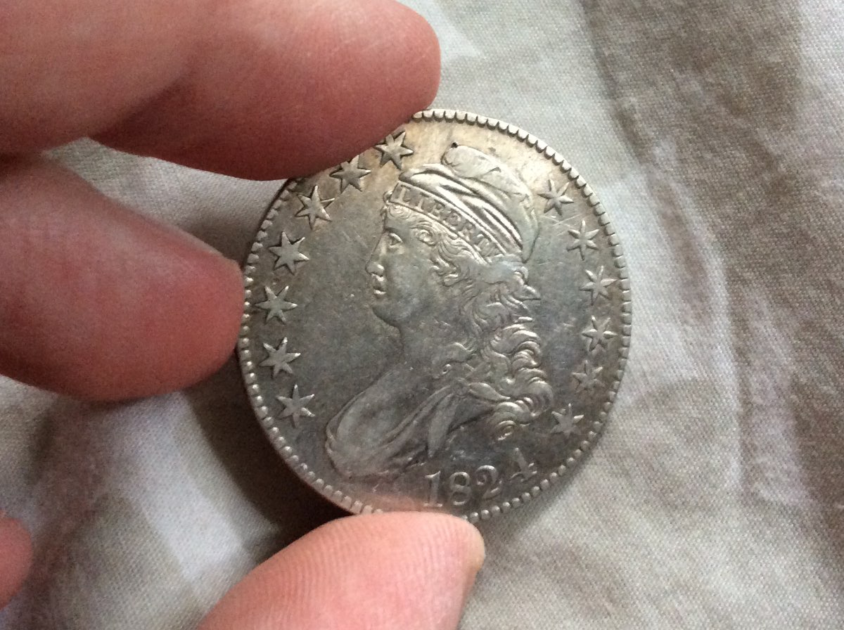 1902-Morgan-And-1824-Half-For-Grading
