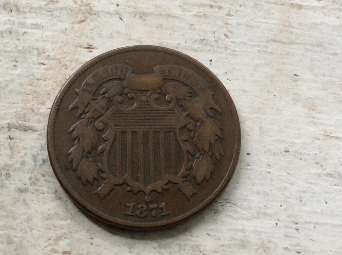 1871-2-Cent-For-Grading