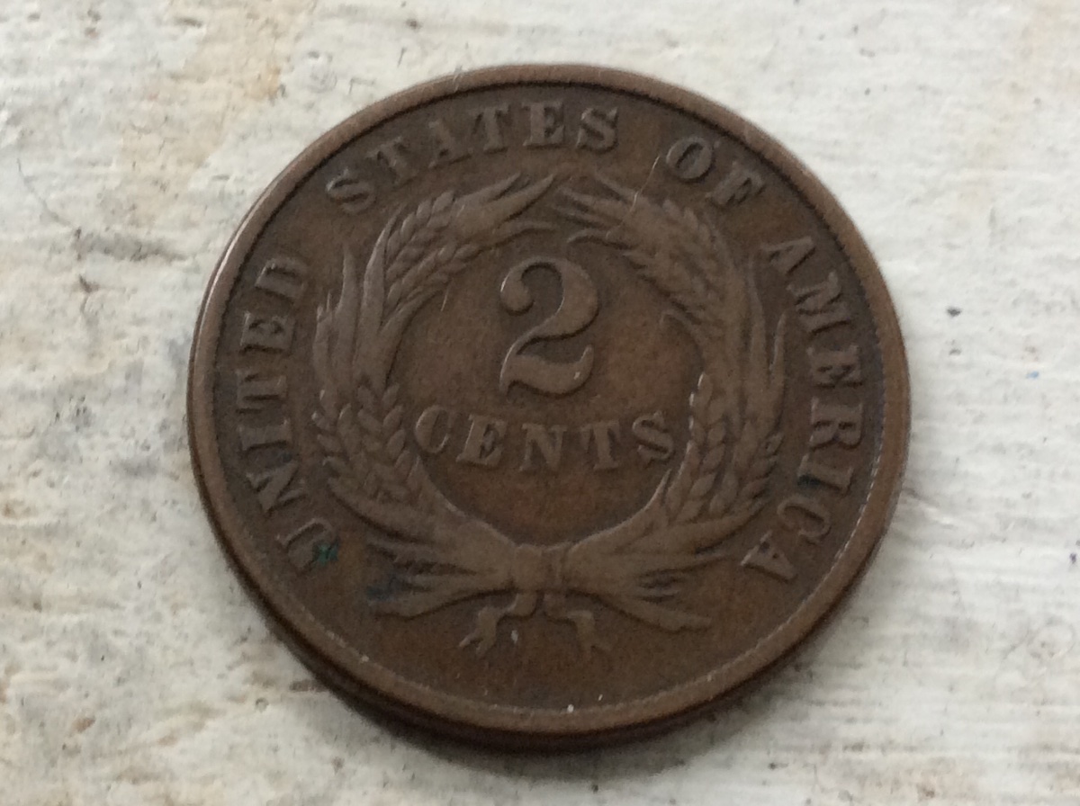 1871-2-Cent-For-Grading
