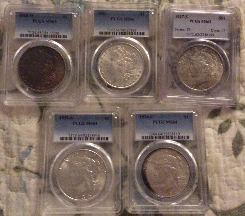 Coin-Grading-Contest.--20-Coins-To-Grade.--Winner-Gets-A-Peace/Morgan-$