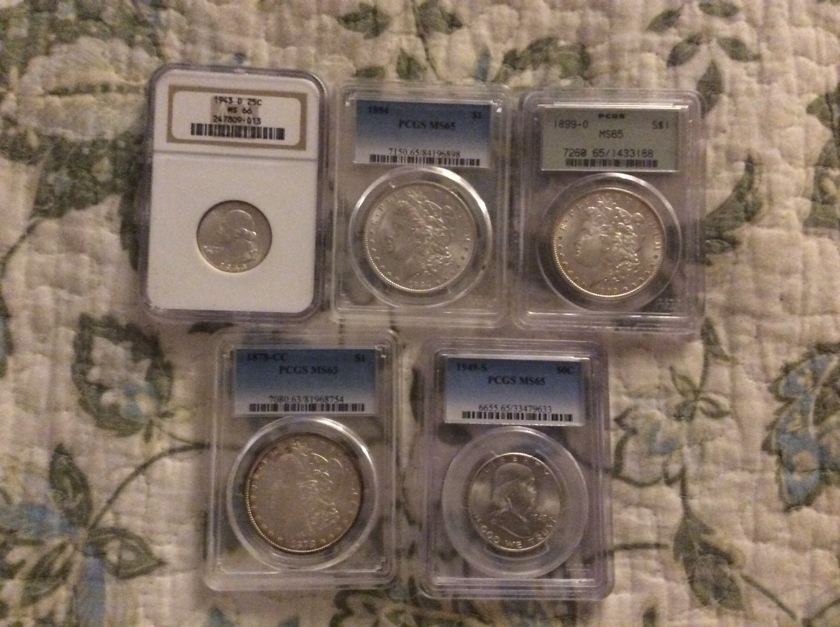 Coin-Grading-Contest.--20-Coins-To-Grade.--Winner-Gets-A-Peace/Morgan-$