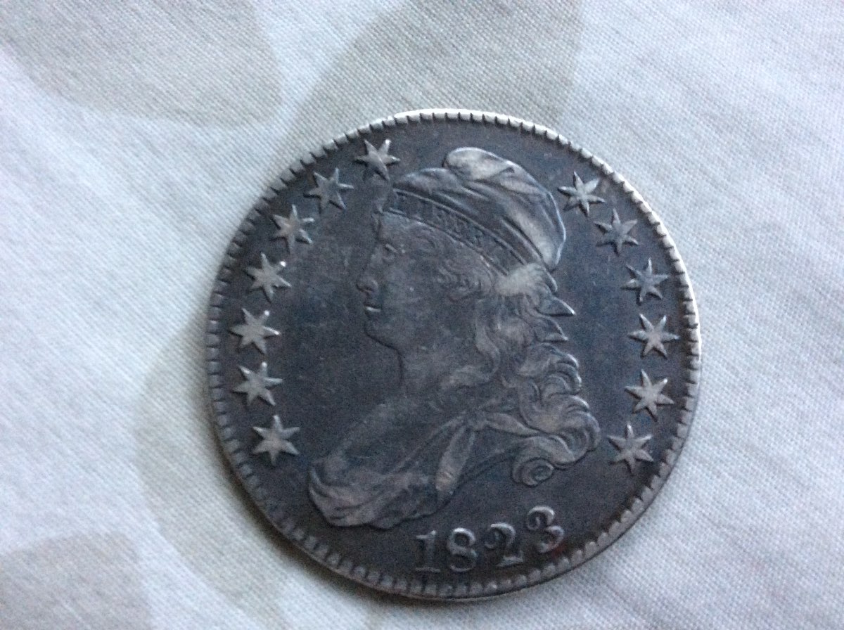 1823-Capped-Bust-Half-For-Grading