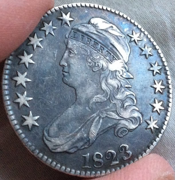 1823-Capped-Bust-Half-For-Grading