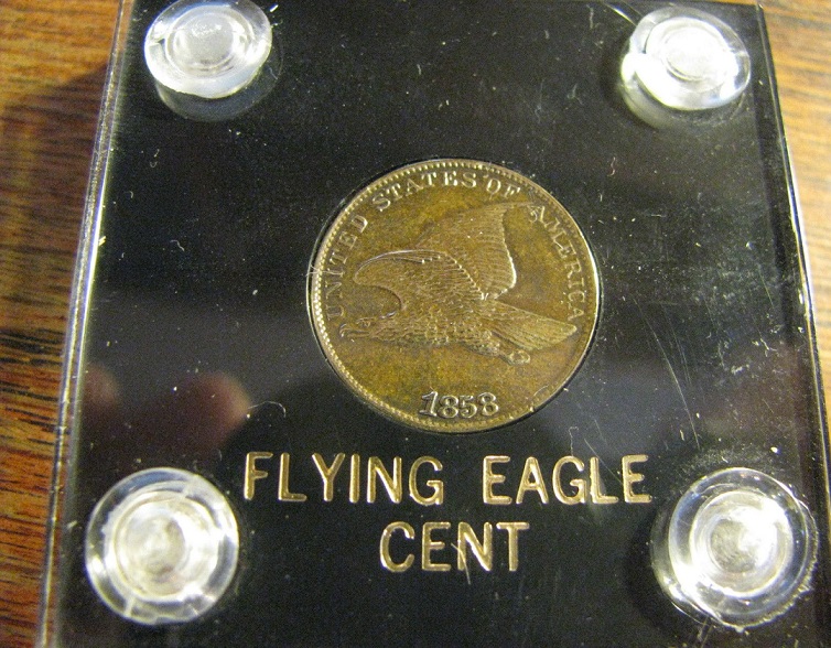 Counterfeit-1857-And-1858-Flying-Eagles,-1909-S-Indian-Cent?