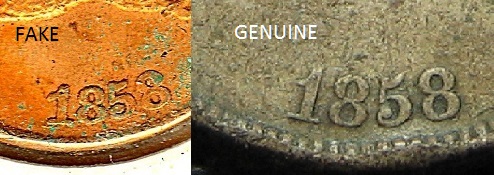 Counterfeit-1858-Flying-Eagle-Cent
