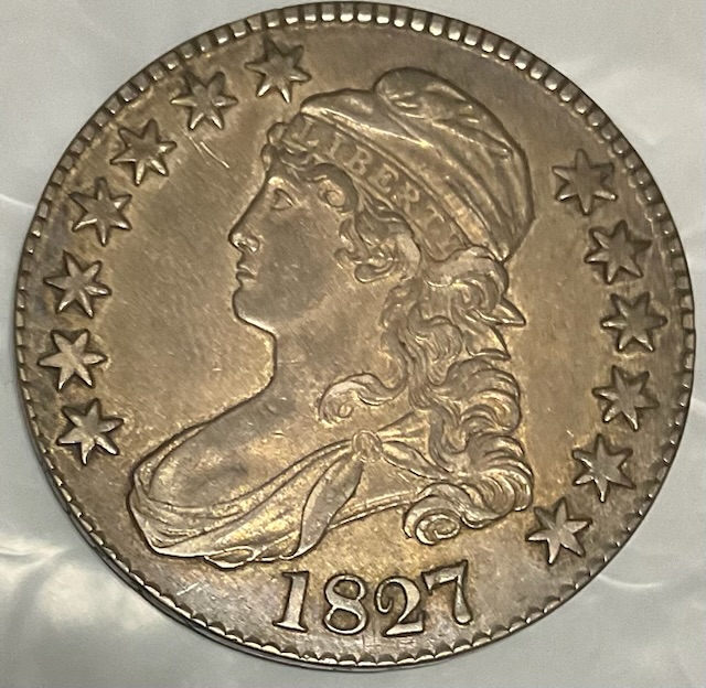 1827-Capped-Bust-Half-For-Grading