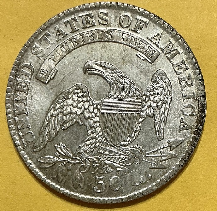 1829-Capped-Bust-Half-For-Grading-/-Overton