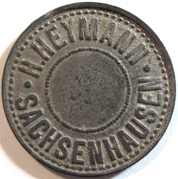 Germany,-Sachsenhausen-12pf-Token