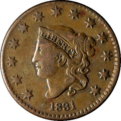 1831-Large-Cent-For-Grading