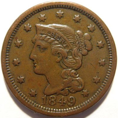 1849-Large-Cent-For-Grading