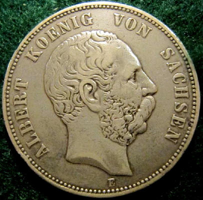Saxony-1875-E-5-Marks-For-Grading