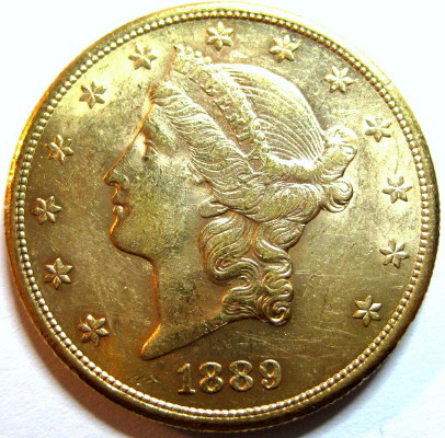 1889-S-$20-Liberty-For-Grading