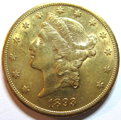 1893-S-$20-Liberty-For-Grading
