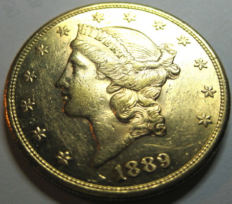 1889-S-$20-Liberty-For-Grading