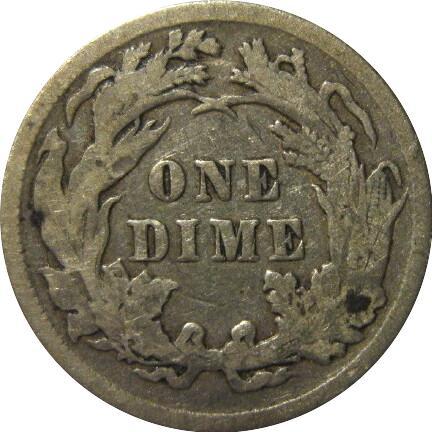 1891-Liberty-Seated-Dime-For-Grading