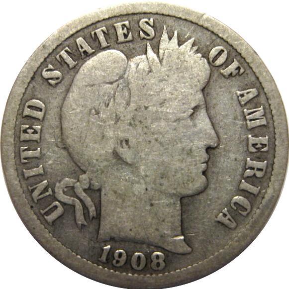 1908-Barber-Dime-For-Grading