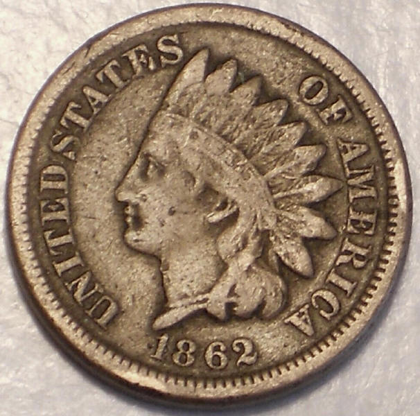 1862-Indian-Head-Cent-For-Grading