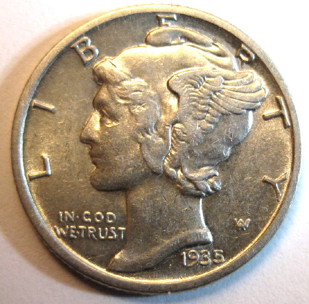 1935-S-Mercury-Dime-For-Grading