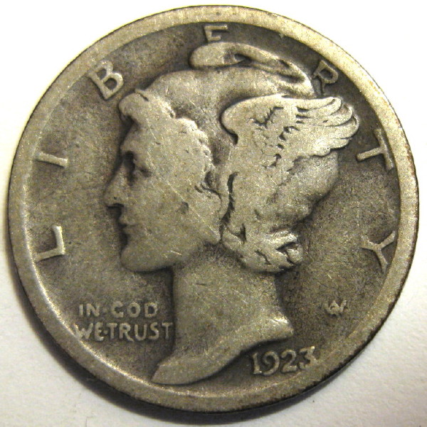 1923-S-Mercury-Dime-For-Grading