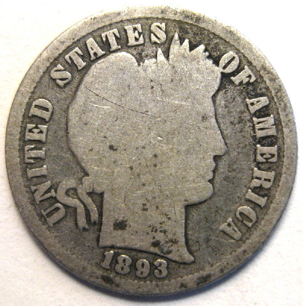 1893-Barber-Dime-For-Grading