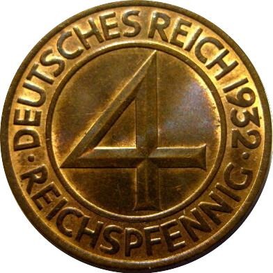 Germany-1932-F-4-PF-For-Grading
