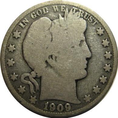 1909-O-Barber-Half-For-Grading