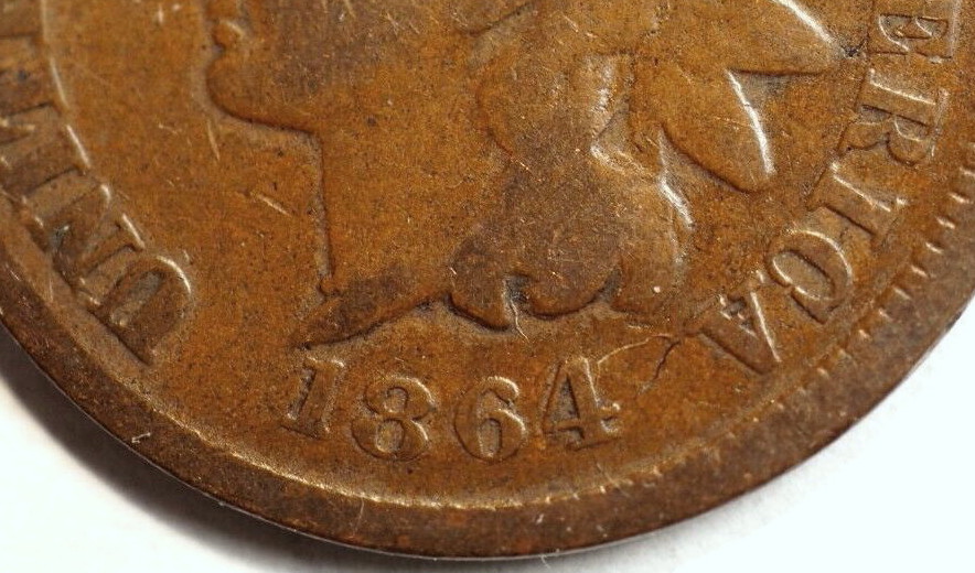 1864-Indian-Cent-For-Grading-And-ID