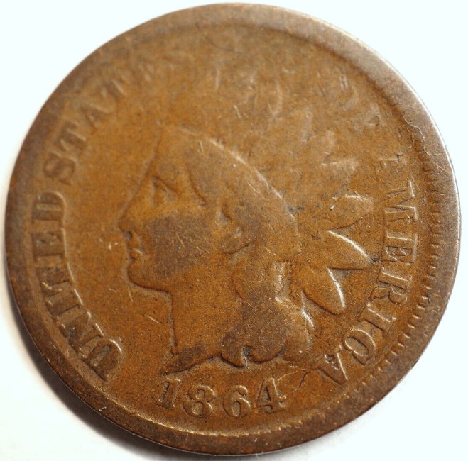 1864-Indian-Cent-For-Grading-And-ID